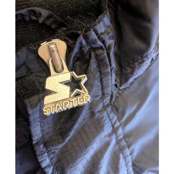 Vintage Starter NBA Authentics Chicago Bulls Highneck Nylon Windbreaker Men L - Picture 5 of 14